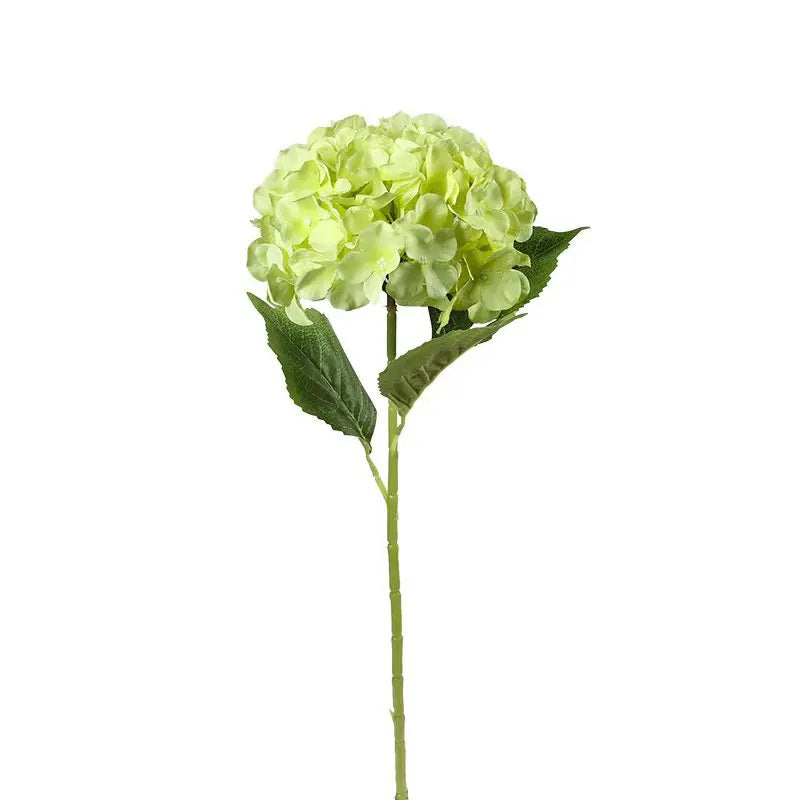 décoration intérieure bouquet artificiel hortensia classique bleu blanc rose vert élégant transparent