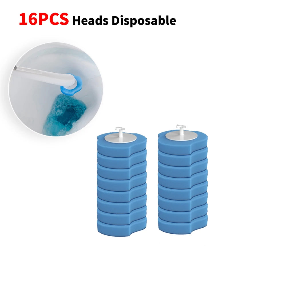 brosse toilette jetable bleu blanc rechargeable nettoyant moderne pratique récharges