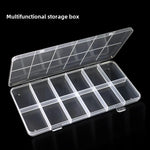 boîte rangement bijoux transparent grands compartiments 28 petits compartiments clips