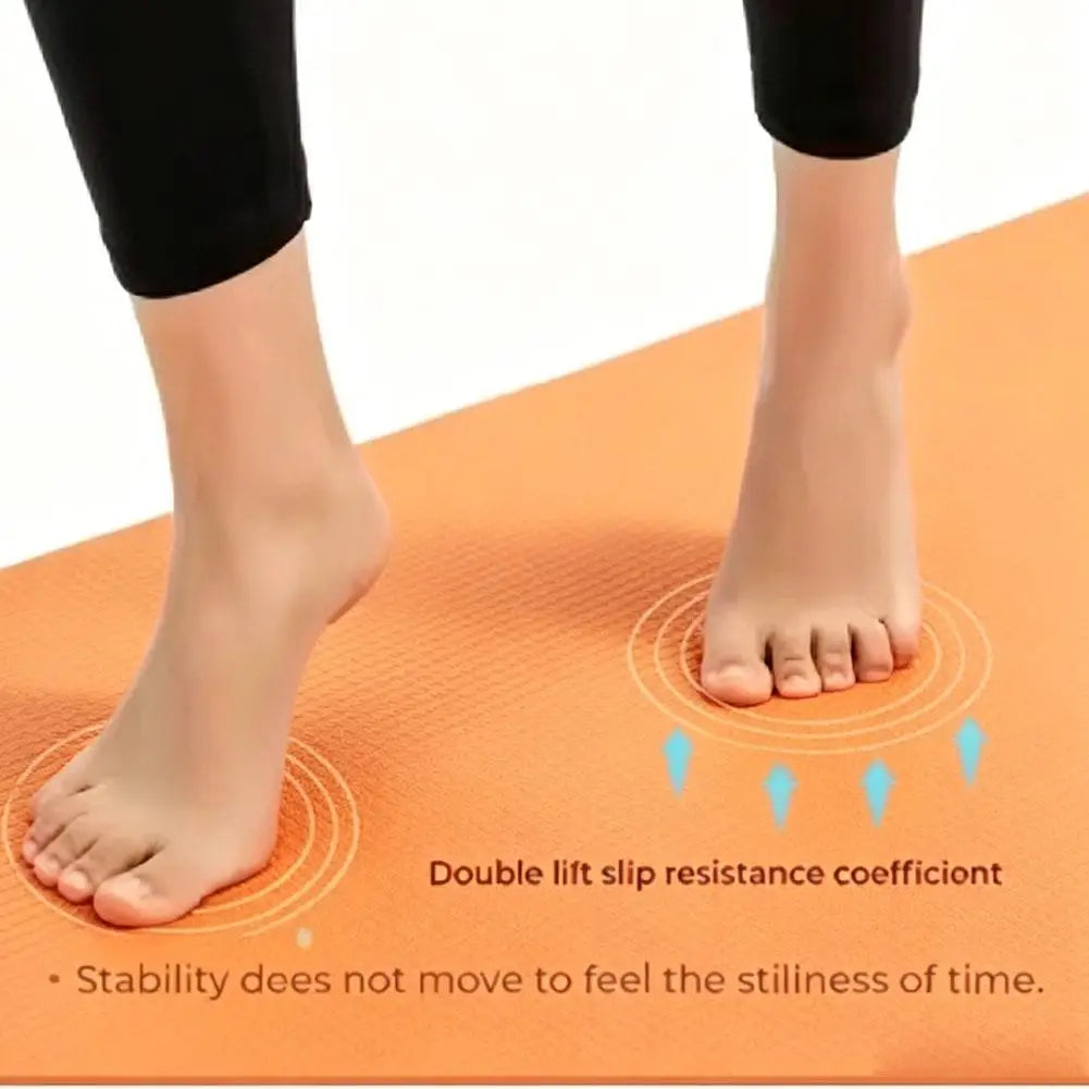 tapis yoga antidérapant eva orange vert olive gris blanc noir yoga fitness bienêtre rouleau