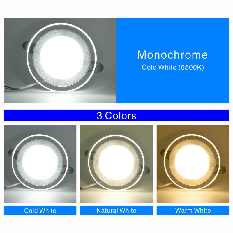 spots led blancs modernes 104mm 63mm 45mm 6w 220v opaques 10 pièces