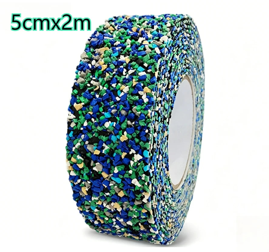 ruban anti dérapant adhésif puissant bleu vert blanc noir mat granulaire moderne durable sécurité