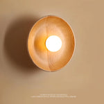 lampe murale bois clair rayures horizontales led moderne 15cm 18cm 28cm 35cm