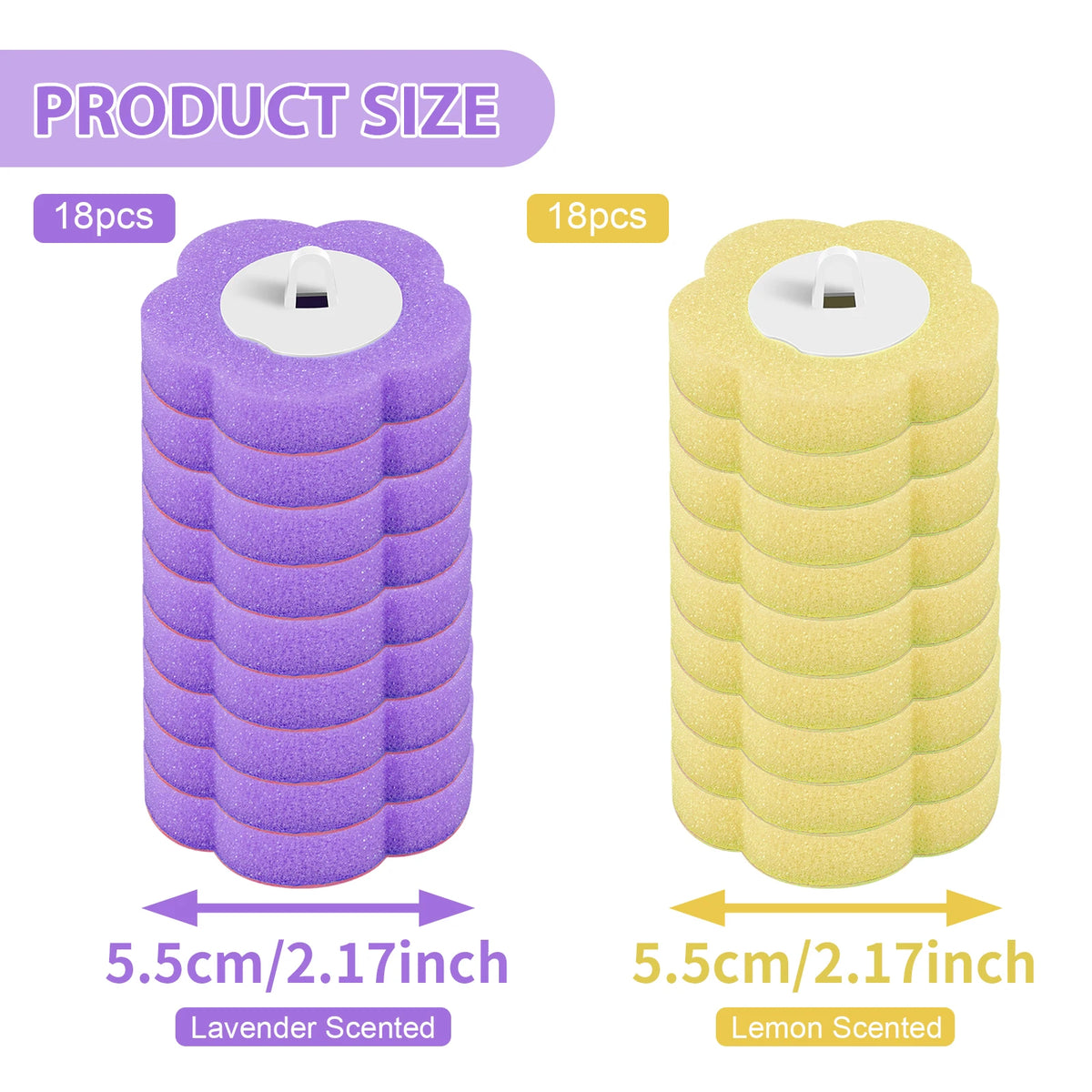 brosse toilette rechange blanche bleue violet jaune moderne kit nettoyage salle bain