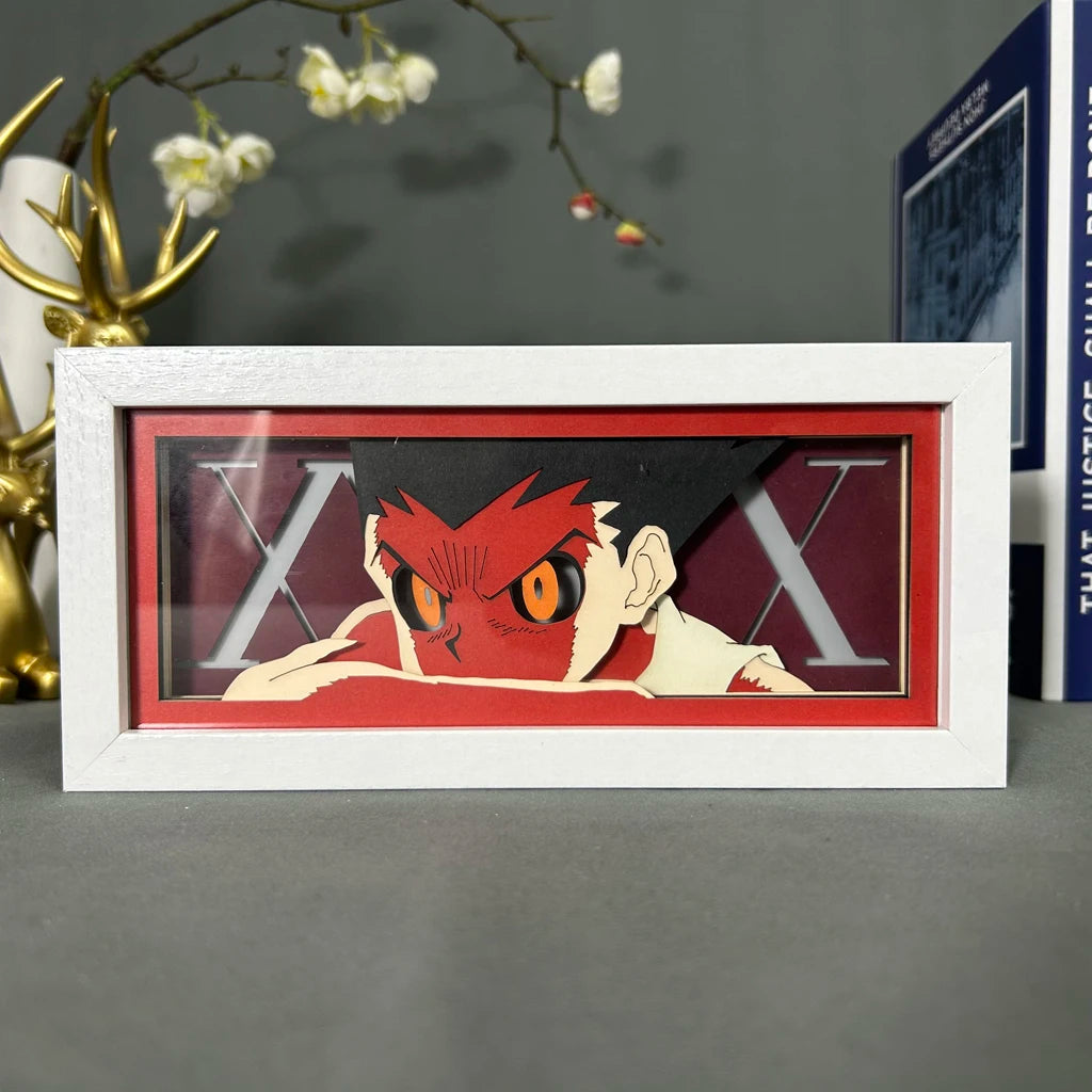veilleuse led anime gon hunter hunter diy decoration chambre joueur lumière multicolore télécommande