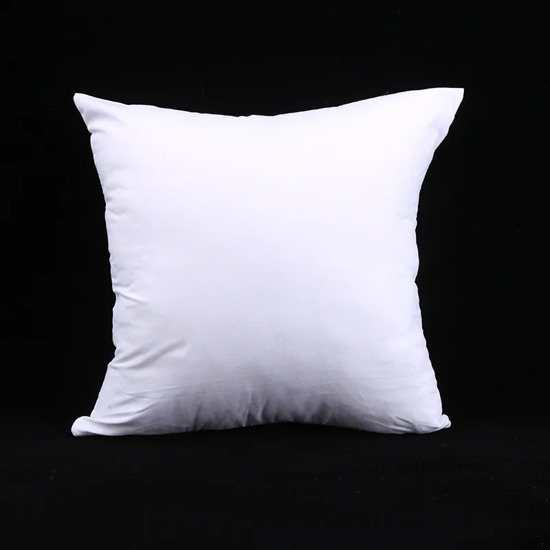 taies d'oreiller polyester blanc amovibles lavables 30x30cm 30x50cm fourrure apparente simple fixations coton