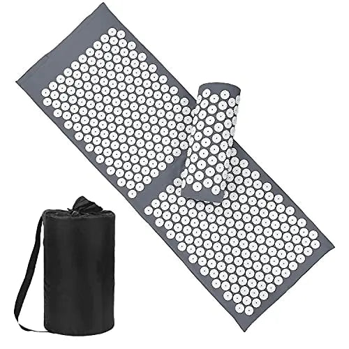 tapis massage acupression violet points blancs relief moderne relaxation dos pieds tête