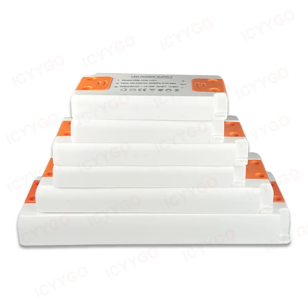 alimentation led 12w 24w 60w 120w dc12v dc24v overload protection moderne compact