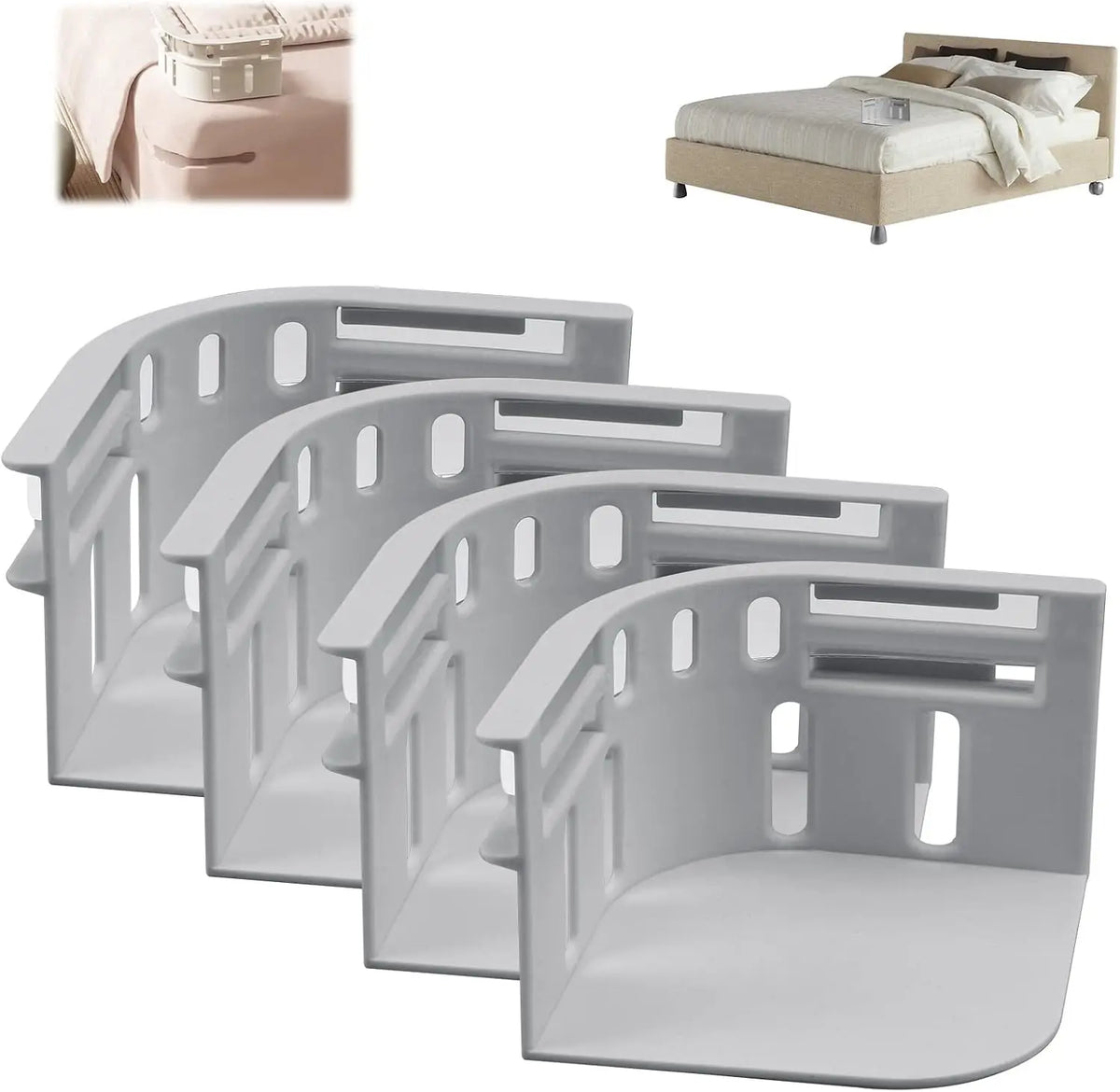 support drap plat blanc anti tirage clips fixation durable réglable moderne lit plastic