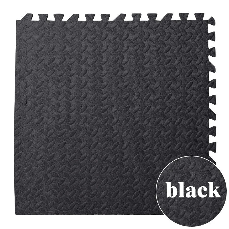 tapis fitness noir texture géométrique antidérapant imperméable moderne 30cm 30cm