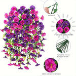 guirlande fleurs artificielles violet rose vert moderne décoration maison mariage anniversaireintérieur