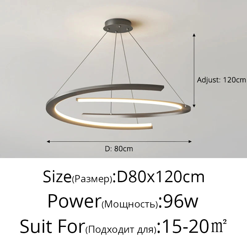 suspension lumineuse moderne gris blanc minimaliste salon chambre hôtelversible autonomependentifchaînes
