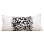 coussin imprimé léopard noir blanc moderne salon décoration canapé carré peluche adhésif