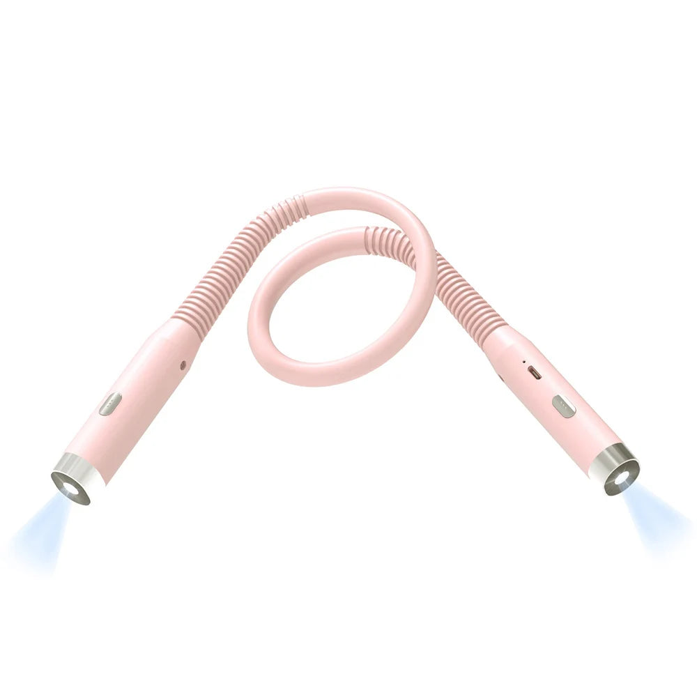 lampe lecture cou rechargeable led noir rose blanc flexible moderne