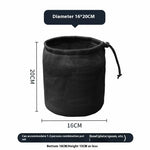 sac rangement noir maille opacité cordelette pratique camping cuisine pique nique organisation vaisselle barbecue
