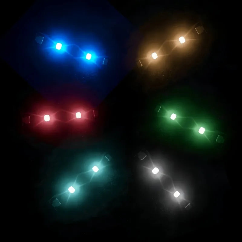 rubans led colorés adhésifs diodes intégrées modernes bleu vert rouge blanc technologie construction