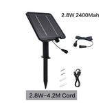 panneau solaire noir moderne télécommande câble 1.2m 3m batterie 7200mAh