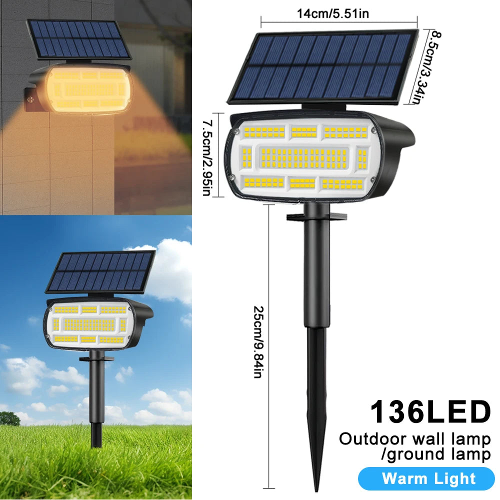projecteurs solaires led extérieurs étanches ip65 autonomes contemporains jardin voie verteurgence minimaliste noir