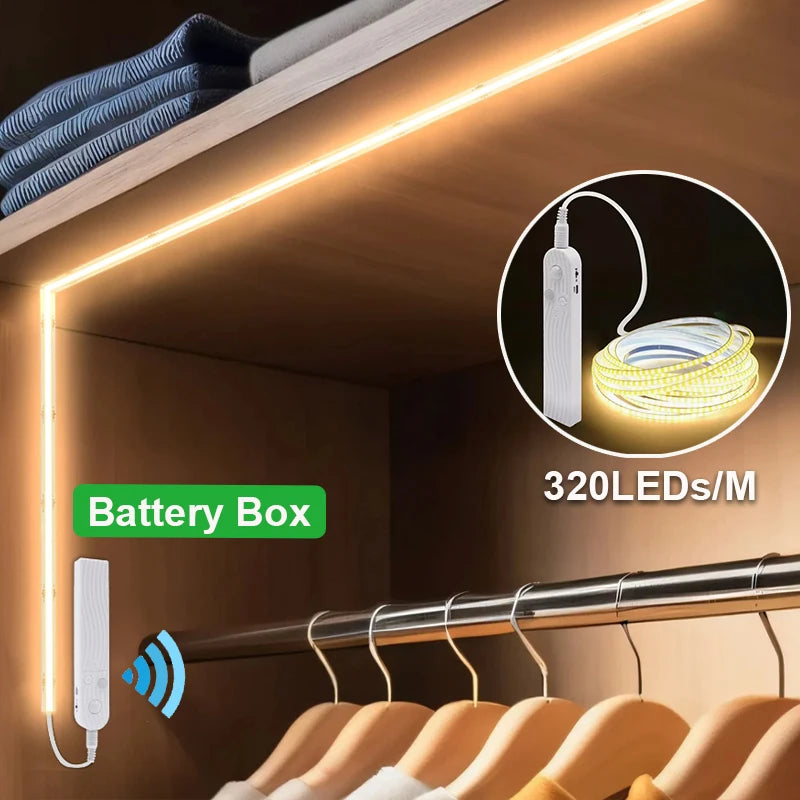 ruban led flexible blanc jaune adhésif 320 led couche 5v batterie pirose moderne chambre