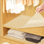 tapis anti dérapant eva perforé transparent pratique armoires cuisine chaussures comptoirs 30x100cm 45x150cm 60x500cm