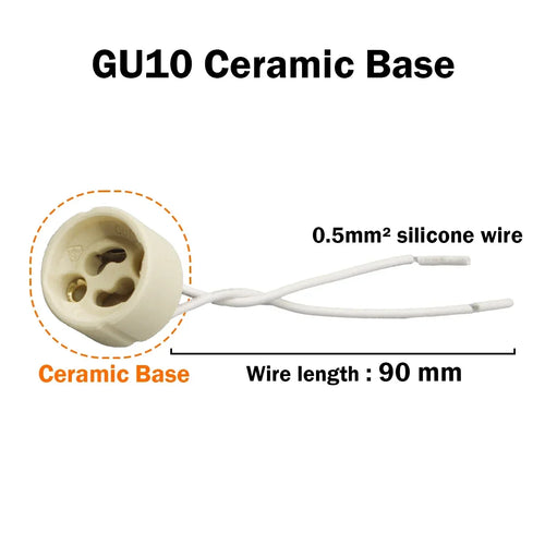 spot led gu10 rotatif moderne blanc noir support céramique éclairage intérieur