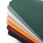 tapis table moderne orange vert gris simili cuir antidérapants facile nettoyer assiettes fourchettes couteaux