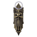 statue murale historique figurine antique bronze doré décoration intérieure baroque gothique complexe sculptural