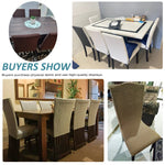 housse chaise marron clair jacquard polyester moderne protection extérieure intérieure mariage banquette