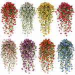 guirlande fleurs artificielles rouge rose jaune violet blanche bleue modernes decoration intérieure mariage pendaison