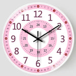 horloge murale dessin animé quartz aiguille enfantin vaisseau spatial blanc mural