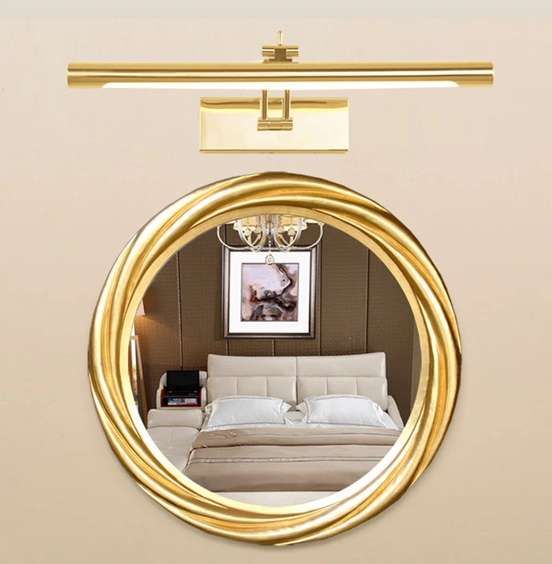 lampe led moderne or argent noir fixée mur éclairage intérieur cuisine chambre coucher salle