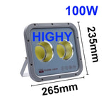 projecteur led moderne gris ip65 100w 150w 50w 24v 110v 220vextérieur jardin aluminium