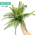 plantes artificielles feuilles fines vertes brunes modernes accrochables extérieures decoration murale naturelle