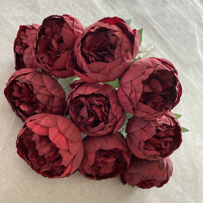 bouquet fleurs artificielles rose clair rose foncé bleu rouge blanc modernes décoration mariage anniversaireextérieur