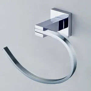 accessoires salle bain chrome moderne barre serviettes porte papier rangement brosses dents contemporain fixations