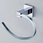 accessoires salle bain chrome moderne barre serviettes porte papier rangement brosses dents contemporain fixations