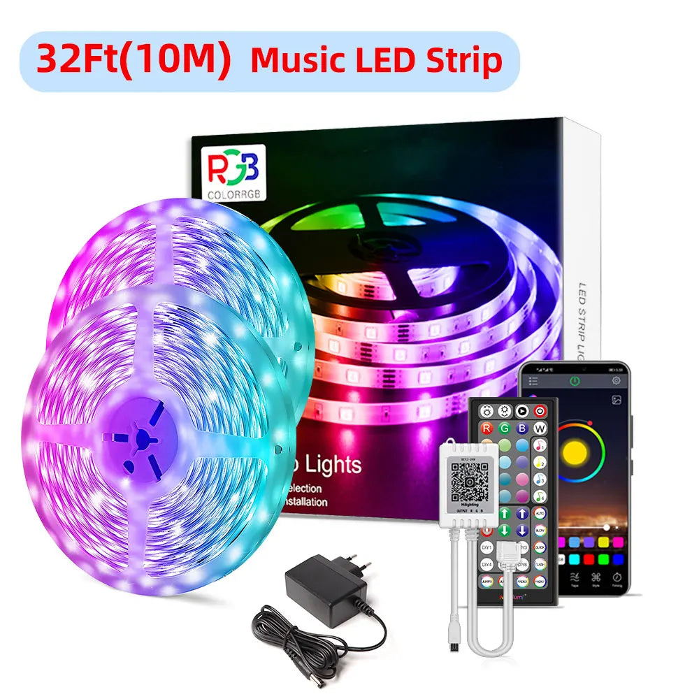 ruban led multicolore 16 millions couleurs bluetooth application contrôle moderne