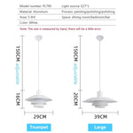 lampe suspendue moderne blanche minimaliste plafonnier salon chambre luminaires intérieur rond épuré