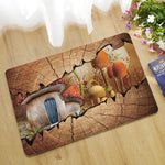 tapis sol antidérapant motif nature 3d effet cracké intérieur extérieur cuisine bain porte