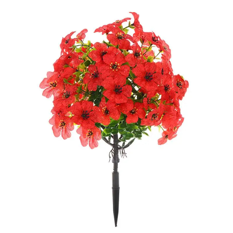 décoration intérieure moderne bouquet artificiel violet rose rouge jaune fleurs polyester piquet simple