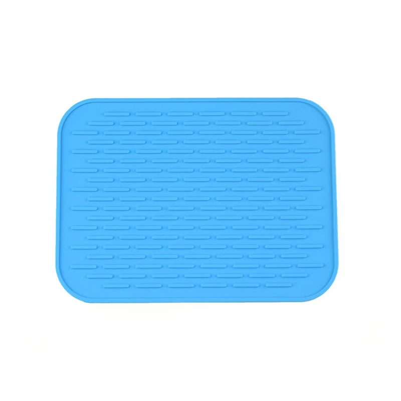 tapis silicone rectangle antiadhésif bleu orange vert jaune utilitaire moderne respectueux environnement
