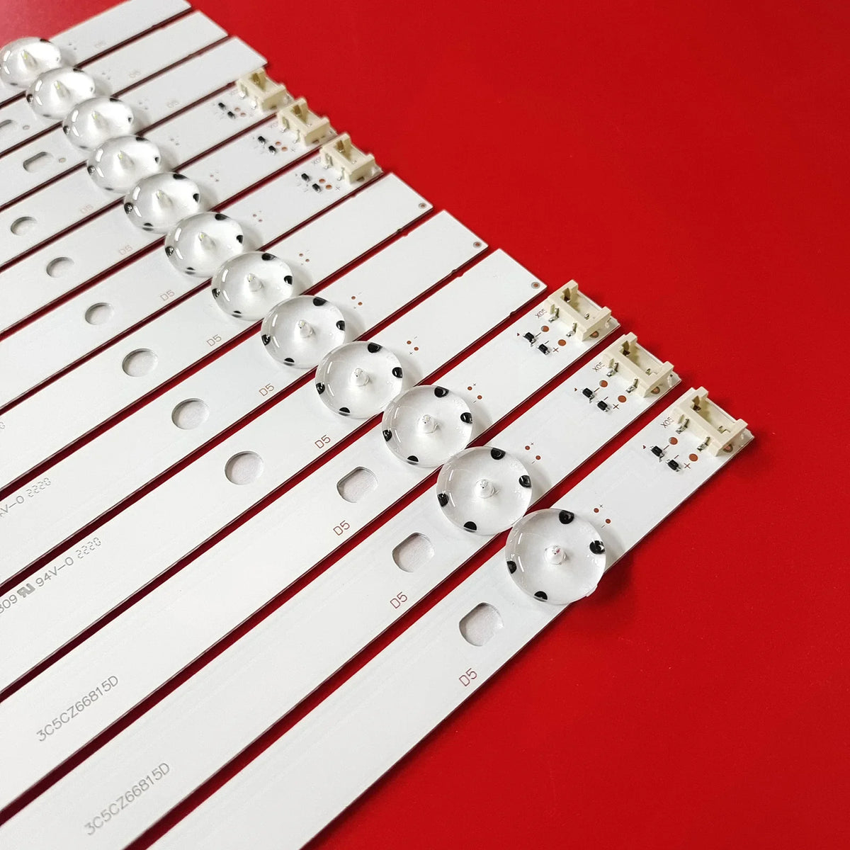 bande led rétro éclairage blanc moderne 1330mm 3v connecteurs montages 65pouces téléviseur