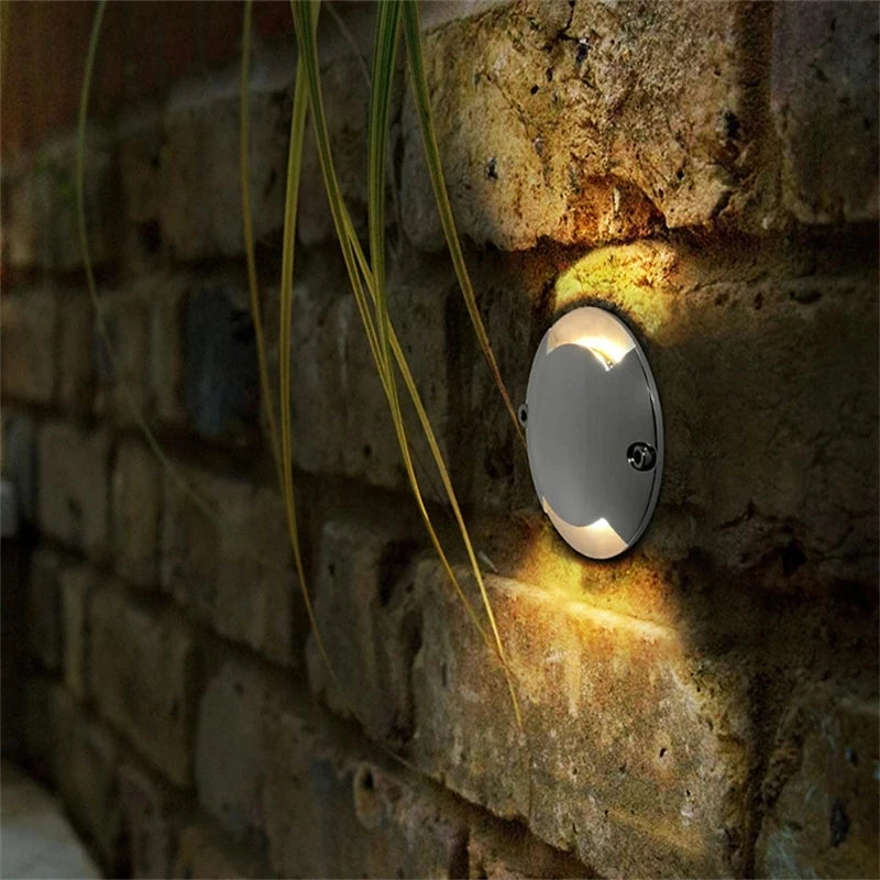 lampe led argentée ip67 moderne 12v 1w 60lm vis fixation