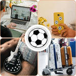stickers adhésifs football noirs blancs verts 3cm moderne sportifs chambre enfants anniversaire fête