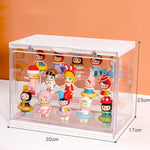boîte rangement transparente moderne multicolore figurines action réutilisable diverse accessoires costumes trưng bày