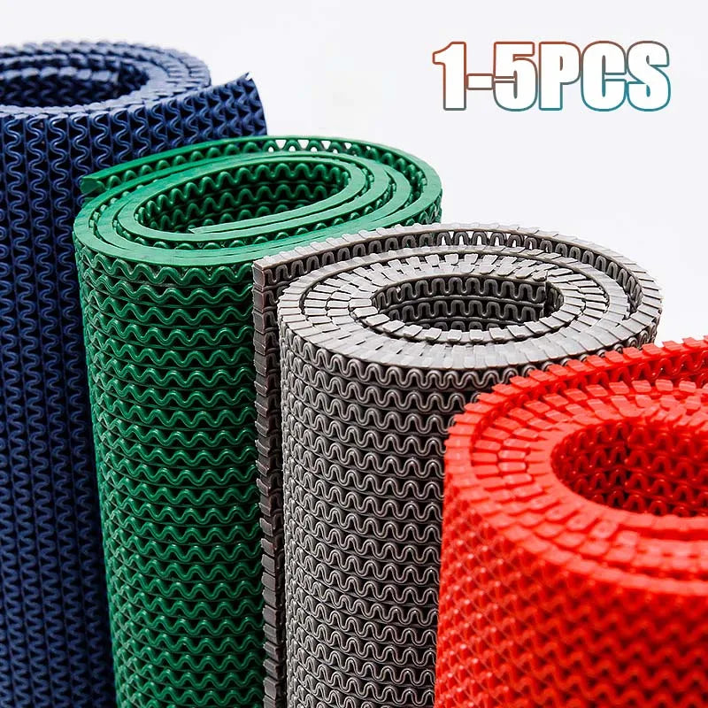 tapis sol antidérapant hydrophobe moderne rouge vert gris géométrique réseau triangles