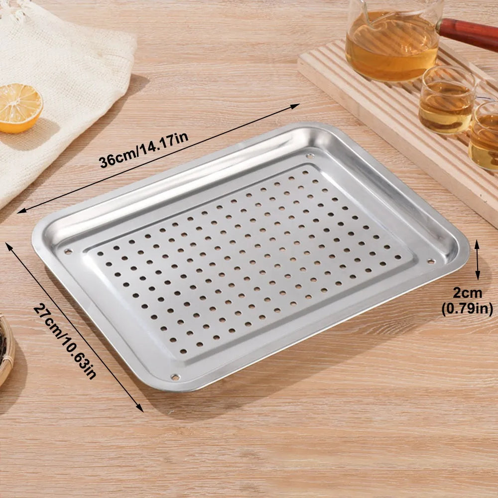 plateau repas moderne argenté lisse brillant utilitaire large dimension multifonctionalité