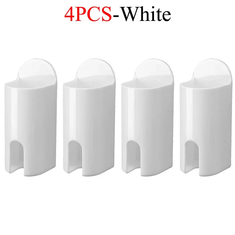 porte brosses dents blanc transparent adhésif moderne minimaliste