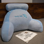 coussin lecture texturé panda lapin gris blanc rose confortable moderne 60x40cm