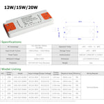 transformateur led ultrafin 12v 24v blanc orange moderne terminal blocks 12w 15w 30w 50w